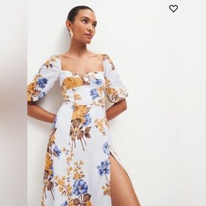 NWT Reformation Belgium Linen Dress Sz 6 - Josie print